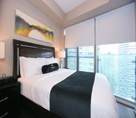 Master Bedroom Queen Mattress Fully Furnished Apartment Suite Toronto