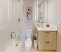 Master Bathroom Walk In Shower Fully Furnished Apartment Suite Downtown Toronto
