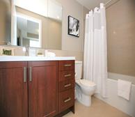 Master Bathroom Walk In Shower Fully Furnished Apartment Suite Etobicoke Toronto