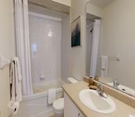 Master Bathroom Soaker Tub Fully Furnished Apartment Suite Richmond Hill