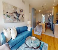 Living Room Free WiFi Fully Furnished Apartment Suite Ottawa