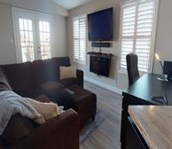 Living Room Free WiFi Fully Furnished Apartment Suite Burlington