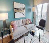 Living Room Free WiFi Fully Furnished Apartment Suite Downtown Toronto