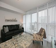 Living Room Free WiFi Fully Furnished Apartment Suite - Midtown Toronto