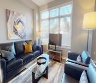 Living Room Free WiFi Fully Furnished Apartment Suite Oakville