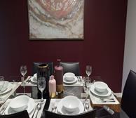 Dining Room Fully Furnished Apartment Suite Midtown Toronto