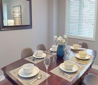 Dining Room Fully Furnished Apartment Suite Brampton