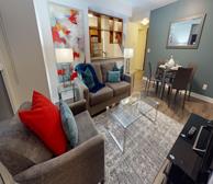 Living & Dining Room Free WiFi Fully Furnished Apartment Suite Scarborough