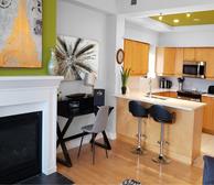 Living Room Free WiFi Fully Furnished Apartment Waterview Suite Halifax NS