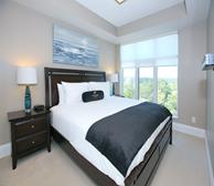 Master Bedroom King Mattress Fully Furnished Apartment Suite Etobicoke Toronto