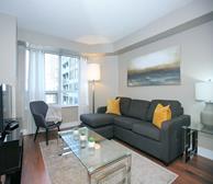 Living Room Free WiFi Fully Furnished Apartment Suite Toronto