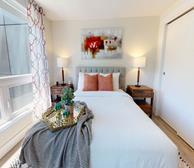 3 Primary Bedroom Queen Mattress Fully Furnished Short Term Apartment Rental Halifax NS