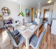 6 Open Space Living Room Dining Room and Kitchen Fully Furnished Townhouse Suite Dartmouth NS
