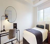 Second Bedroom Twin Mattress Fully Furnished Apartment Suite Kitchener Waterloo