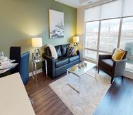 602 Living Room Free WiFi Fully Furnished Apartment Suite Ottawa