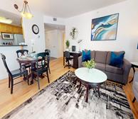 10 Dining Room Living Room Open Concept Kitchen Fully Furnished Apartment Suite Moncton NB