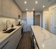 Fully Furnished Condo / Living Room and Kitchen