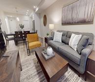 3 Living Room Temporary Housing Fully Furnished Short-Term Rental Townhouse Moncton New Brunswick