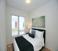 Second Bedroom Queen Mattress Fully Furnished Apartment Suite Maple