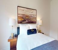 Principal Bedroom Queen Mattress Fully Furnished Apartment Suite Ottawa