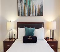 Master Bedroom Queen Mattress Fully Furnished Apartment Suite Richmond Hill