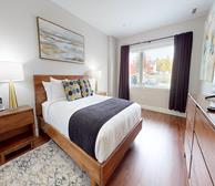 2 Primary Bedroom Queen Mattress Fully Furnished Short Term Apartment Rental Dieppe New Brunswick