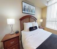 Master Bedroom King Mattress Fully Furnished Apartment Suite Mississauga