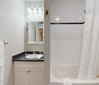 Master Bathroom Soaker Tub Fully Furnished Apartment Suite Milton