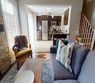Living Room Free WiFi Fully Furnished Apartment Suite Milton
