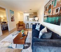 7 Open Space Living Room Dining Room and Kitchen Fully Furnished Apartment Suite Halifax NS