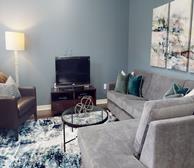 Living Room Free WiFi Fully Furnished Apartment Suite Brampton