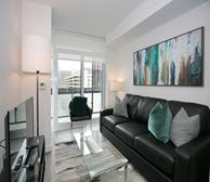 Living Room Free WiFi Fully Furnished Apartment Suite Midtown Toronto