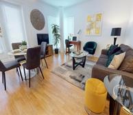 3 Open Space Living Room Dining Room Fully Furnished Apartment Suite Moncton NB