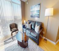 Spectrum Condos - Furnished Living Room