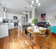 4 Dining Room Open Concept Kitchen Fully Furnished Apartment Suite Dieppe New Brunswick