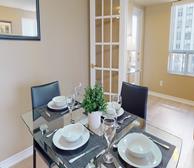 Dining Room Fully Furnished Apartment Suite Mississauga