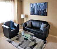 Living Room Free WiFi Fully Furnished Apartment Suite Mississauga