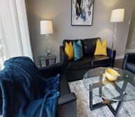 Living Room Free WiFi Fully Furnished Apartment Suite Brampton