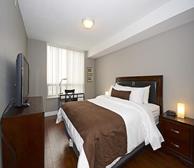 Master Bedroom Queen Mattress Fully Furnished Apartment Suite North York
