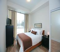 Master Bedroom Fully Furnished Apartment Suite Woodbridge Vaughan 210
