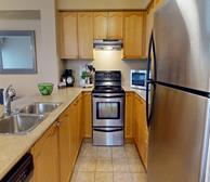 Garden Villas - Mississauga furnished house rental fully equipped kitchen for temporary monthly rentals - Premiere Suites