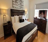 Principal Bedroom King Mattress Fully Furnished Apartment Suite Markham