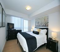 Master Bedroom Queen Mattress Fully Furnished Apartment Suite Markham
