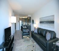 Living Room Free WiFi Fully Furnished Apartment Suite North York