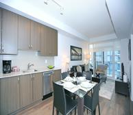 Dining/Living Room Fully Furnished Apartment Suite North York